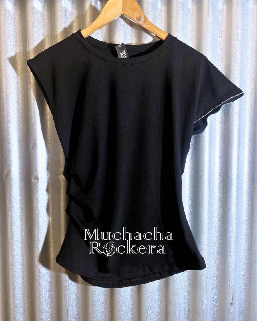 Remera Strass asimetrica - Imagen 2